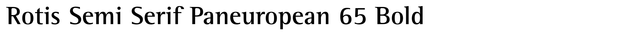 Rotis Semi Serif Paneuropean 65 Bold image